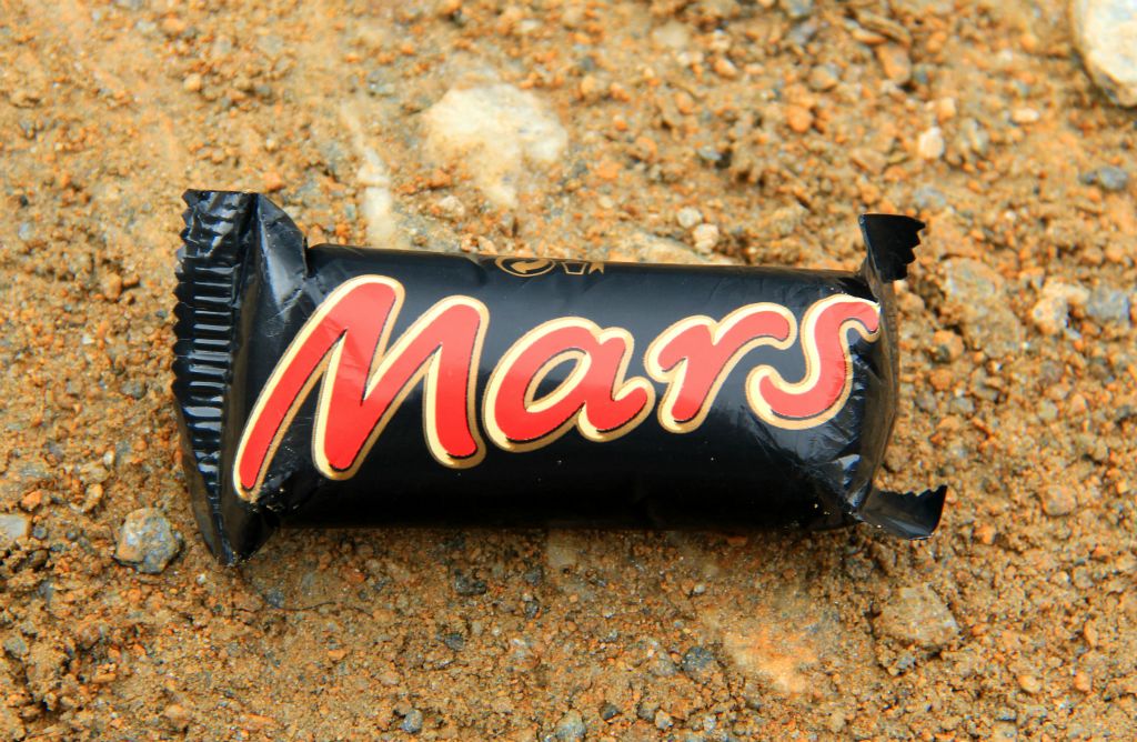 I'd brought some mini-Mars to snack on. The wrappers had inflated in the low air pressure. How I laughed.