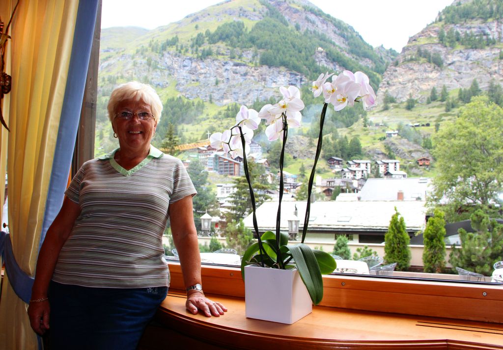 There was a fabulous view from their bar. But I think my mum was more interested in their orchids.