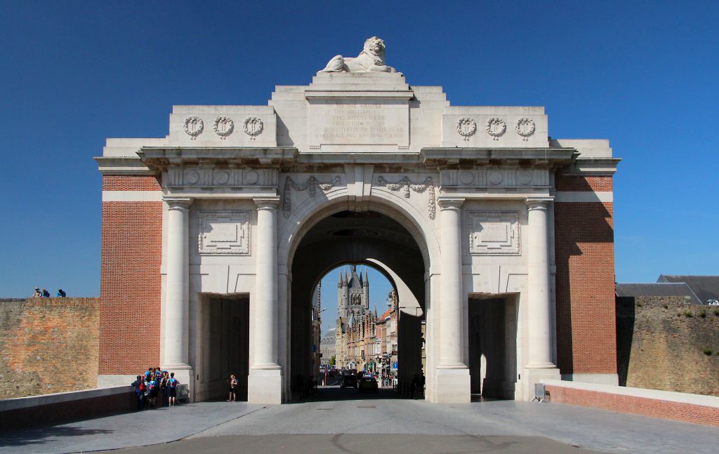 Eventually the Heritage Trail went past the Menin Gate.