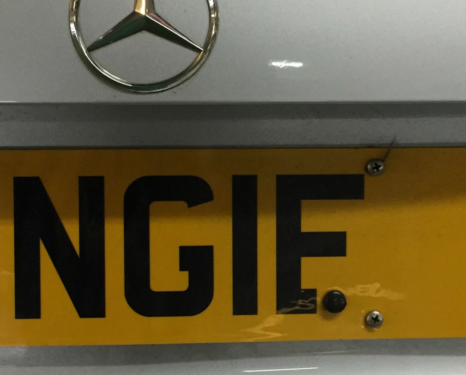 Friday - We drove to Gatwick Airport for our flight to Tenerife. I parked near a Mercedes displaying one of the most remarkable bits of number plate tampering I've ever seen. I assume that was an "F", although even that is questionable. You would think they'd be stopped and fined regularly, but I bet they're not.