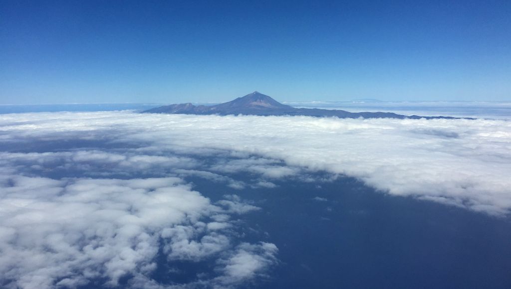 There were some nice views of Tenerife from the plane as we left Tenerife.