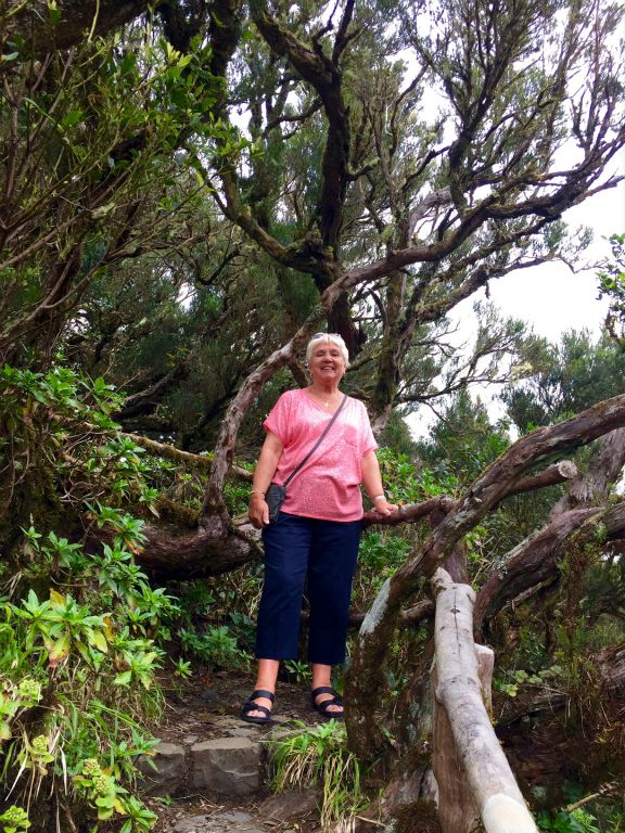 Mum in the forest.