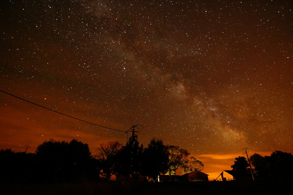 A hundred yards from our gite I got a lovely view of the Milky Way over our gite.