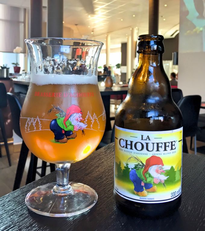Judith remembered that we had some free beer tokens for our hotel bar, so we headed there next for a nice La Chouffe.