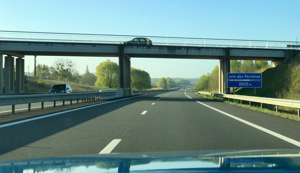Friday - We were off the ferry by 8am and heading South. This was the state of the motorway at about 9am on Friday morning as we passed the fairly large city of Le Mans. France is so awesome.We presssed on South for about five hours before leaving the motorway for more scenic rural roads.