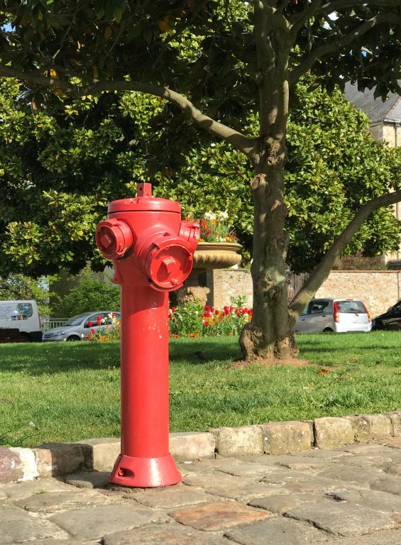 Judith challenged me to try to take a nice picture of this fire hydrant, which was right next to a bin. Came out okay I think. You certainly can't see the bin.
