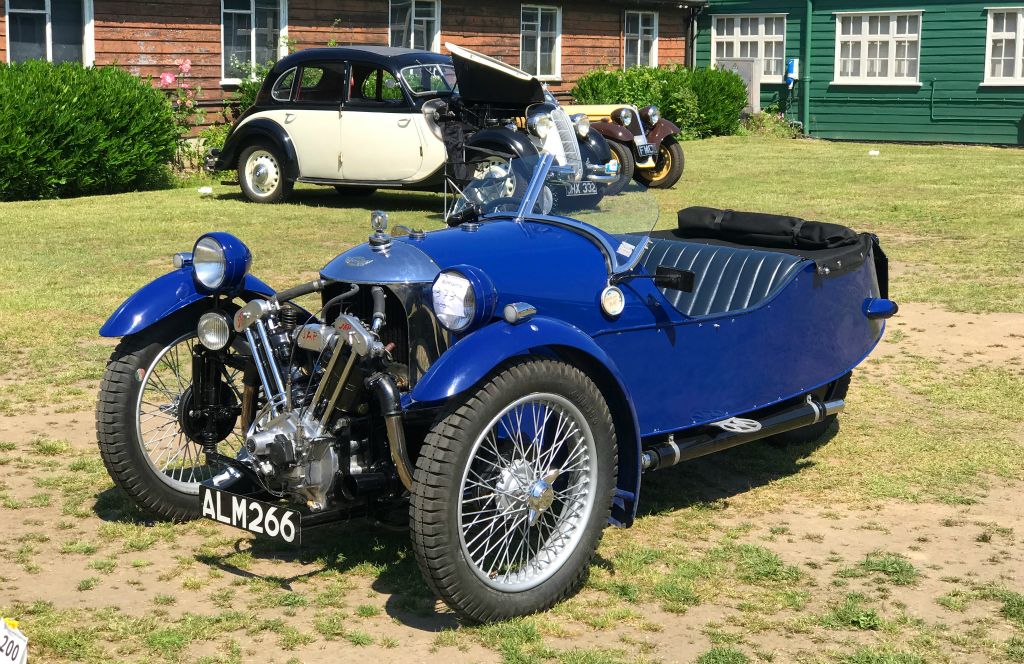 I saw probably well over a dozen Morgan 3-Wheelers on the site over the course of the day, which must presumably be most of the surviving Morgan 3-Wheelers in the country. They look remarkably like the modern Morgan 3-Wheeler...