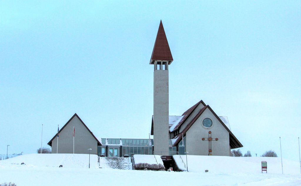 The church at Reykholt.