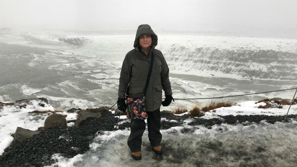 Judith is looking suitably fed up with the whole experience.We drove past Geysir on the way back to the hotel and it was so rammed with coaches and 4x4 tours and cars that we didn't even consider stopping.