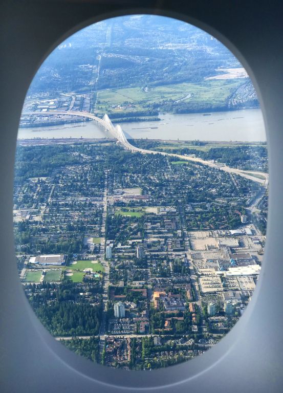 Approaching Vancouver.