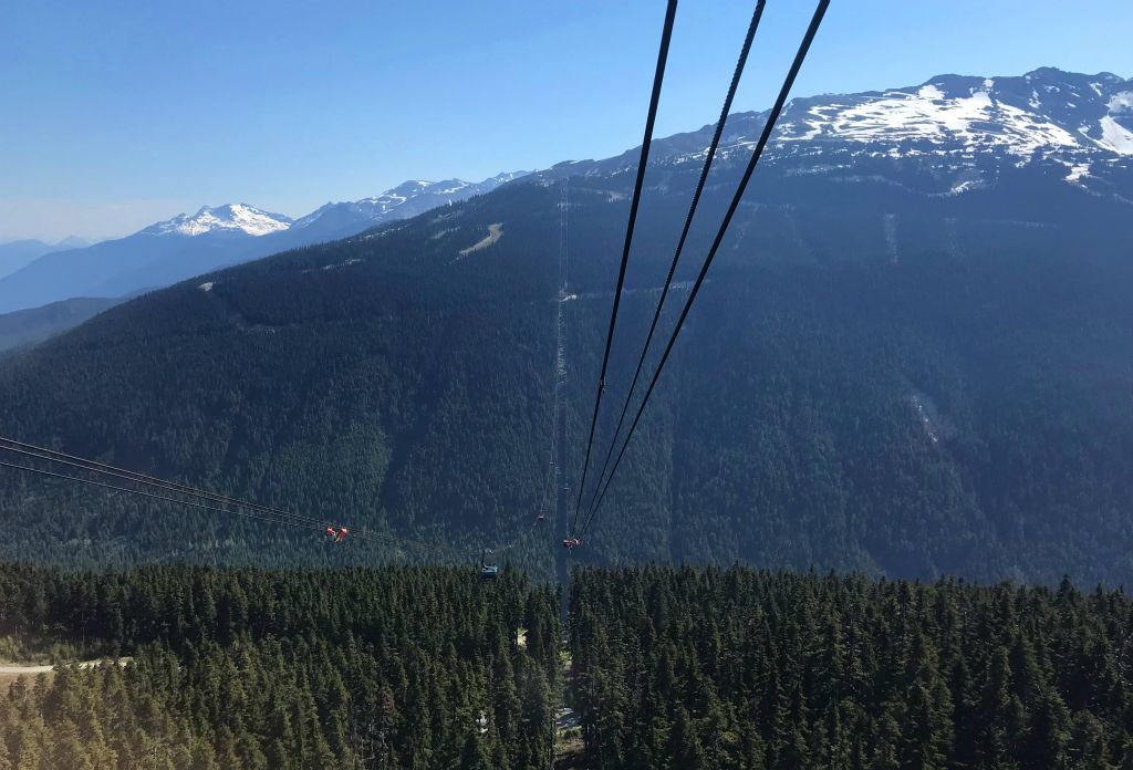 The Peak 2 Peak Gondola has the longest unsupported cable span in the world at 3,024 meters (1.88 miles).