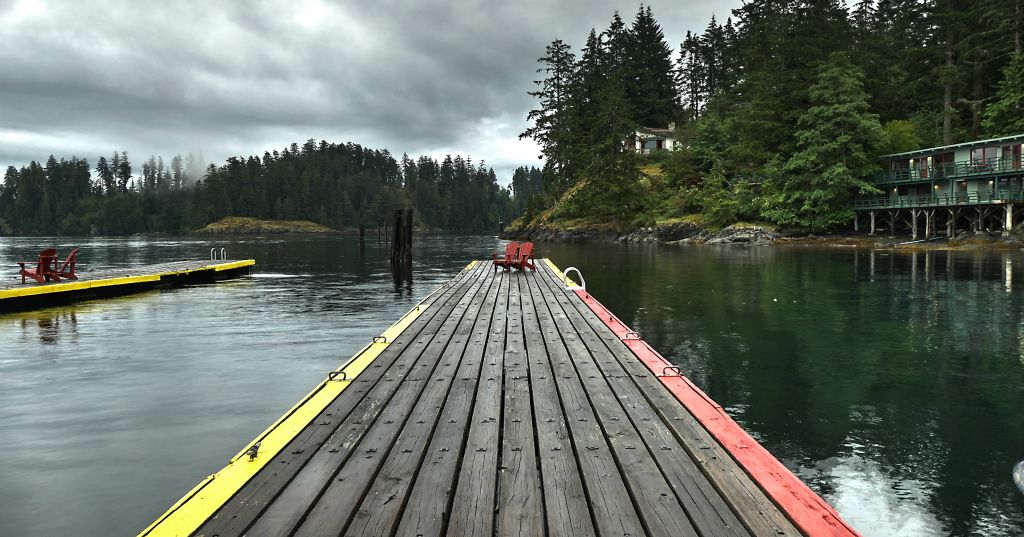 This is where you could get a water taxi across to the hotel's sister hotel, the Painter's Lodge, which is back on Vancouver Island.