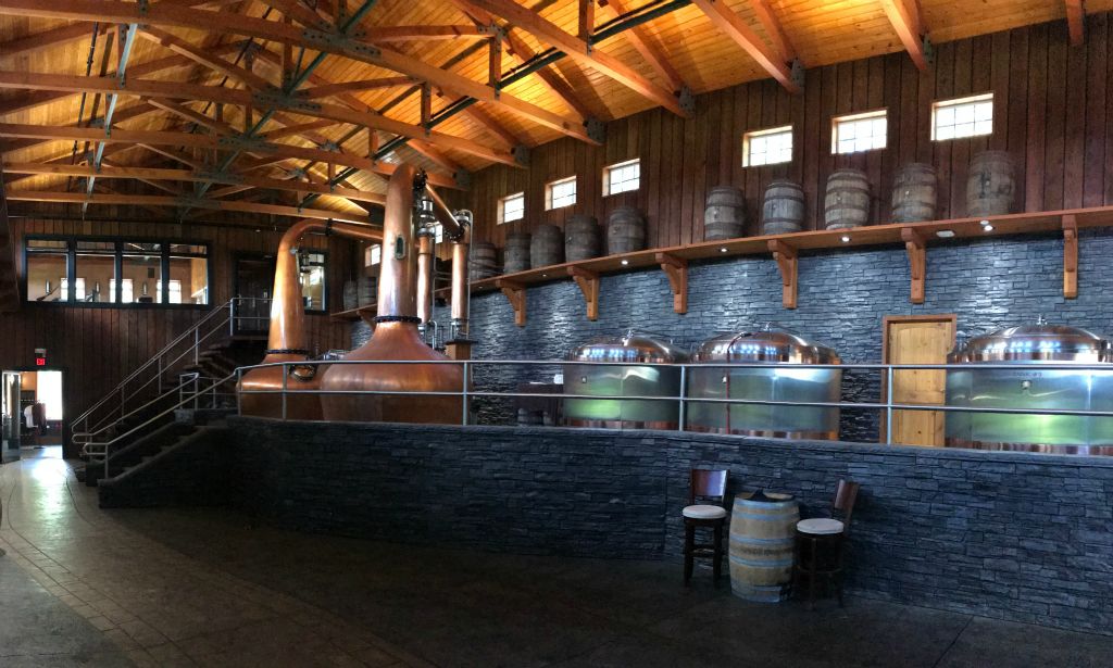 We didn't have much more luck at the Shelter Point Distillery, which was open but didn't have any tours on this day. Doh! So we had a bit of a self-guided look around.