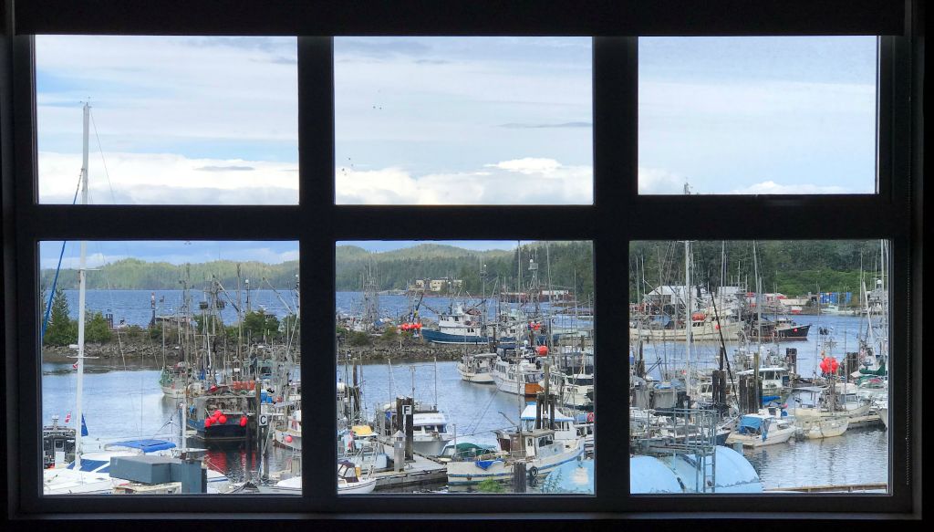 There was a nice view of the harbour from our room.We were only supposed to be here for one night, but we'd miscalculated the ferry schedule and would have to stay for two nights to catch the next ferry north to Prince Rupert.