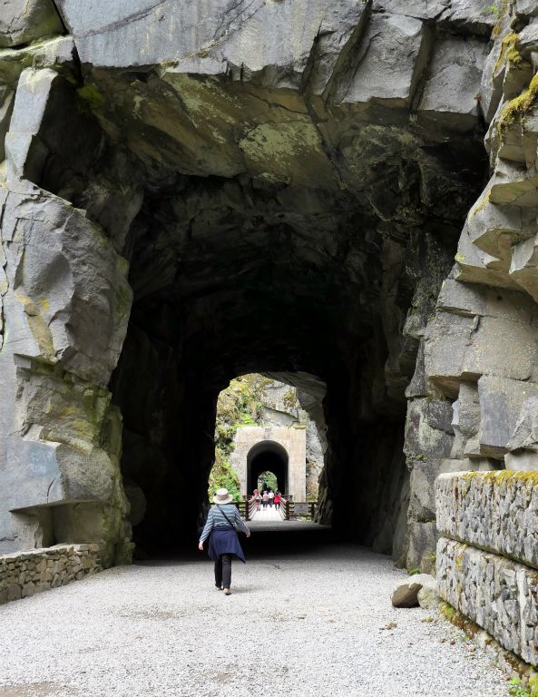 Anyway, having had a brilliant time at Hell's Gate, we drove another 50 miles or so to the Othello Tunnels. There used to be a railway line through here, but now it's just a tourist attraction.