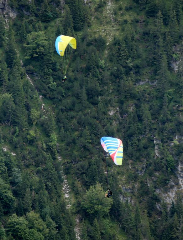 There were loads of paragliders out on this day.