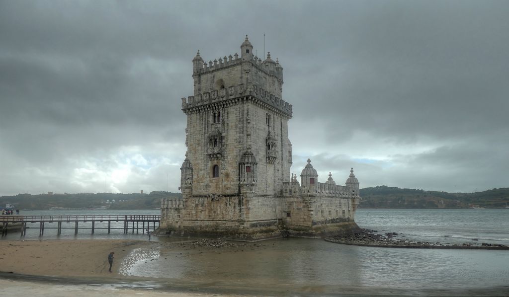 We hadn't booked a shore excursion in Lisbon, so we jumped onto one of the hop-on-hop-off sightseeing buses that was parked next to the ship.This is the Torre de Belem. It was tough getting a photo without too many people in it as there were a lot of people here.
