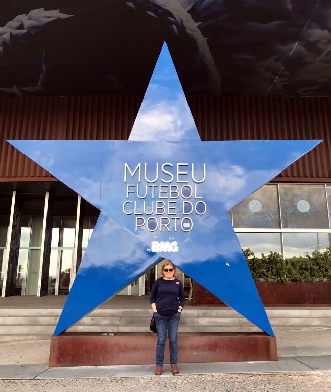 Although much of the centre of Porto (or Oporto) is a World Heritage site, for some strange reason, Judith had booked us onto a tour of the Porto football stadium, the Estadio do Dragao, and the associated museum.