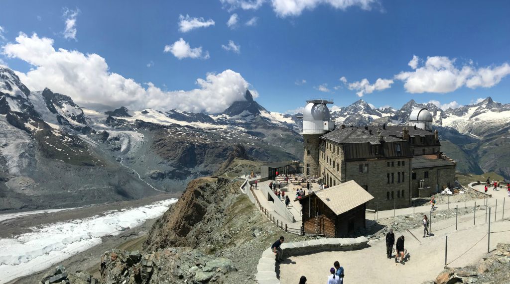 A couple of hours later we had made our way, via two cable cars, a bit of walking and a train, to Gornergrat.