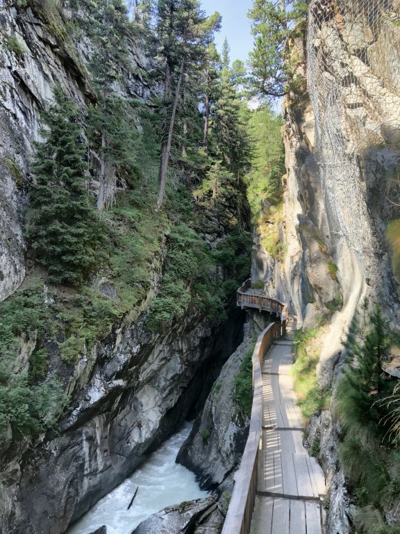 It was a short walk to the Gornerschlucht, a gorge on the edge of town.