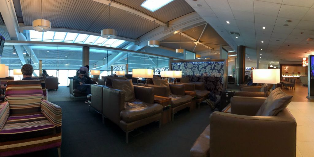 Our plane was leaving from Terminal 5B and it turned out that there was a lovely deserted lounge in Terminal 5B. We'd have gone there earlier/first if we'd known about that!