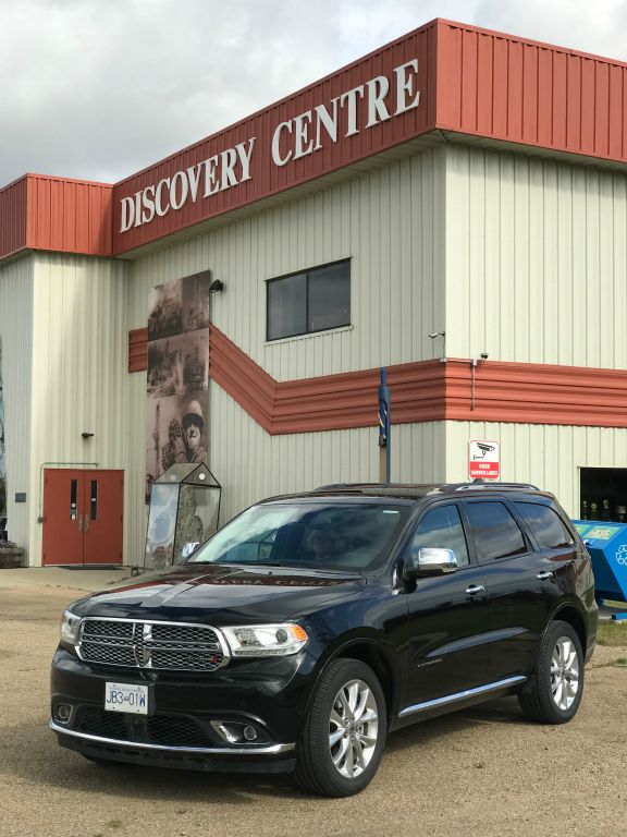 We decided to pop into the Canadian Energy Museum on our way into Edmonton. Here's our hire car parked outside.It was very interesting and we were the only people there!