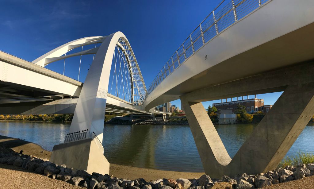 The view from underneath the Walterdale Bridge was pretty good too.