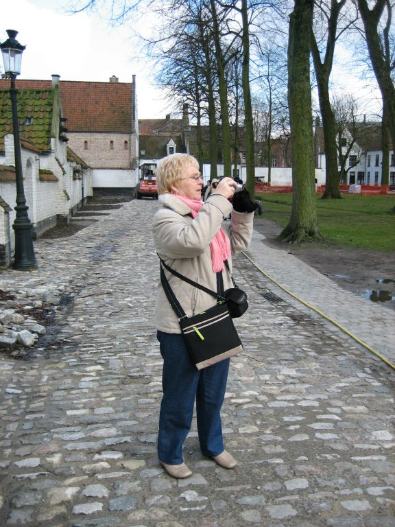 My mum taking photos at the Beguinage. It’s nice to not be the only person taking photos and holding up progress for a change.