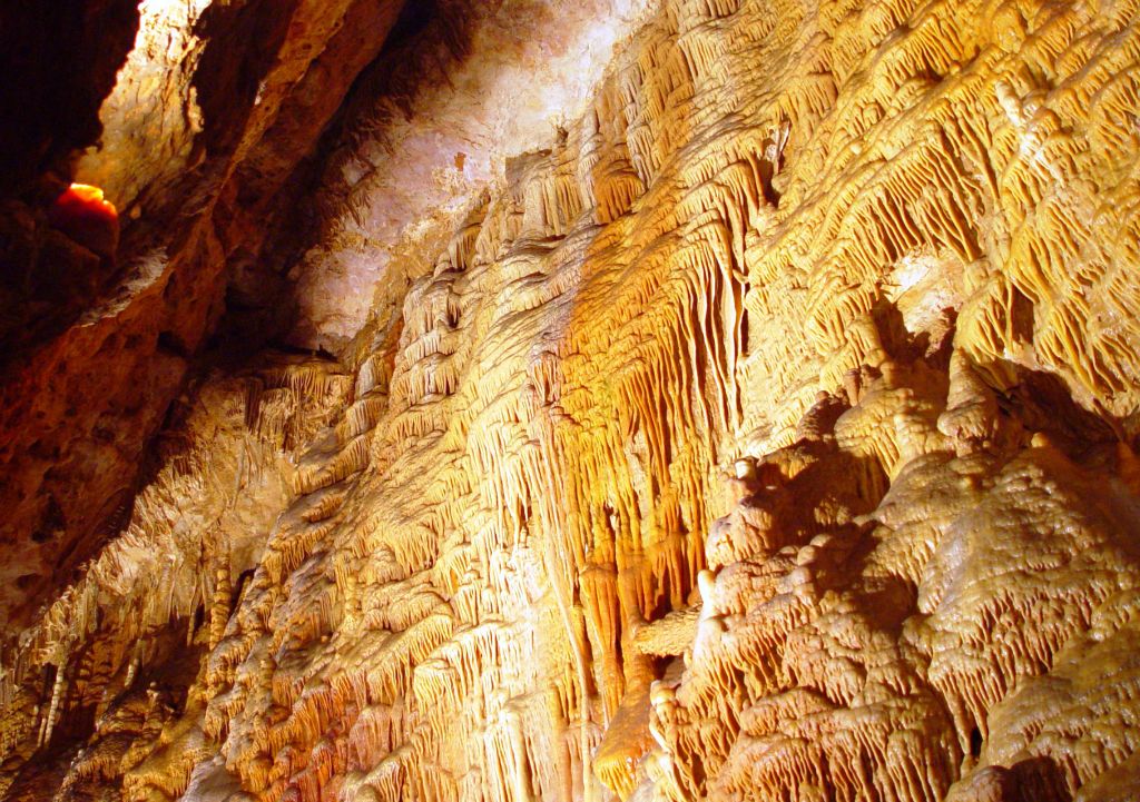A view of the caves at Grotte de Dargilan. Very impressive.