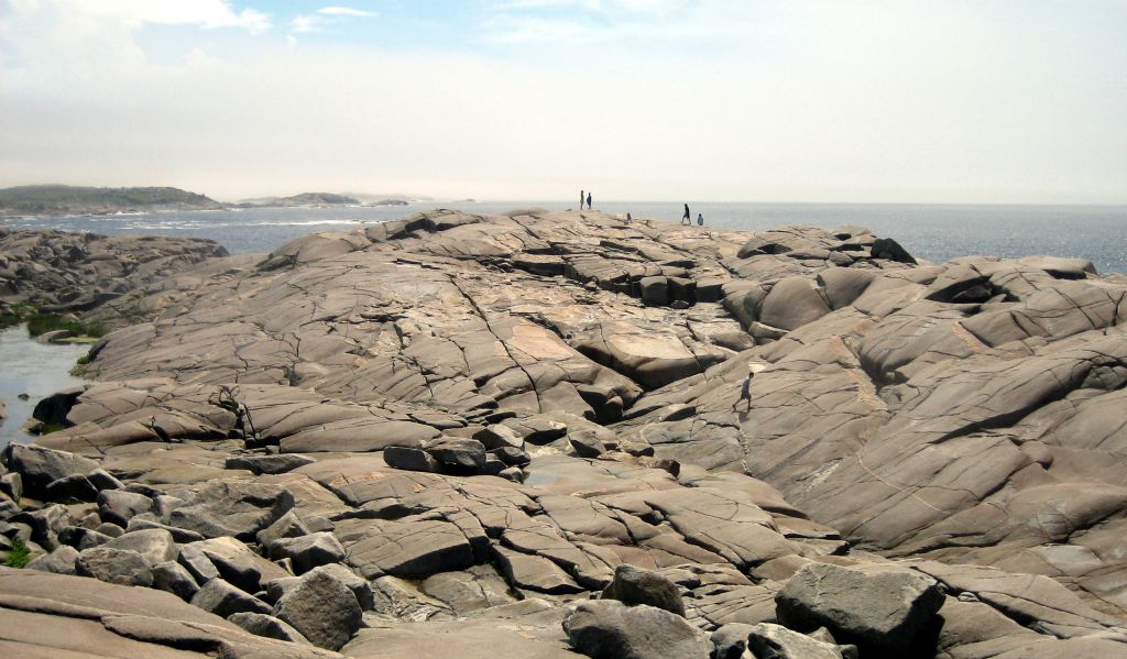 Apart from its post office/lighthouse, Peggy's Cove is also well known for it's scenic granite shoreline.