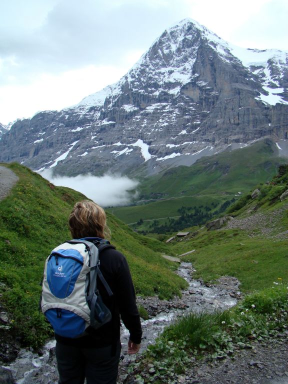 A view of the Eiger from the path to Mannlichen.