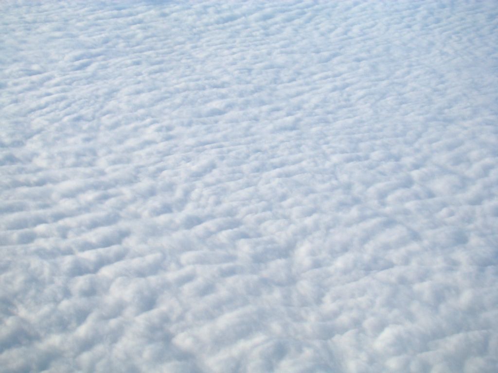 Although this looks a lot like snow, it's actually clouds from 35,000 feet. This was pretty much the view we had all the way from  Gatwick to Montreal and proved to be a good indicator of what we could expect for the rest of the week.