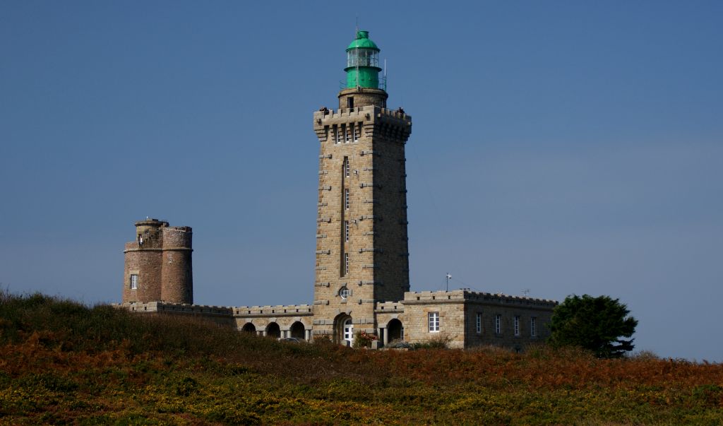 The main non-natural feature of Cape Frehel is the lighthouse shown in the picture.