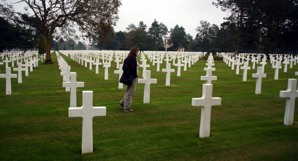The American War Cemetary at Omaha Beach. I would highly recommend that anyone vising this region of France visit here.