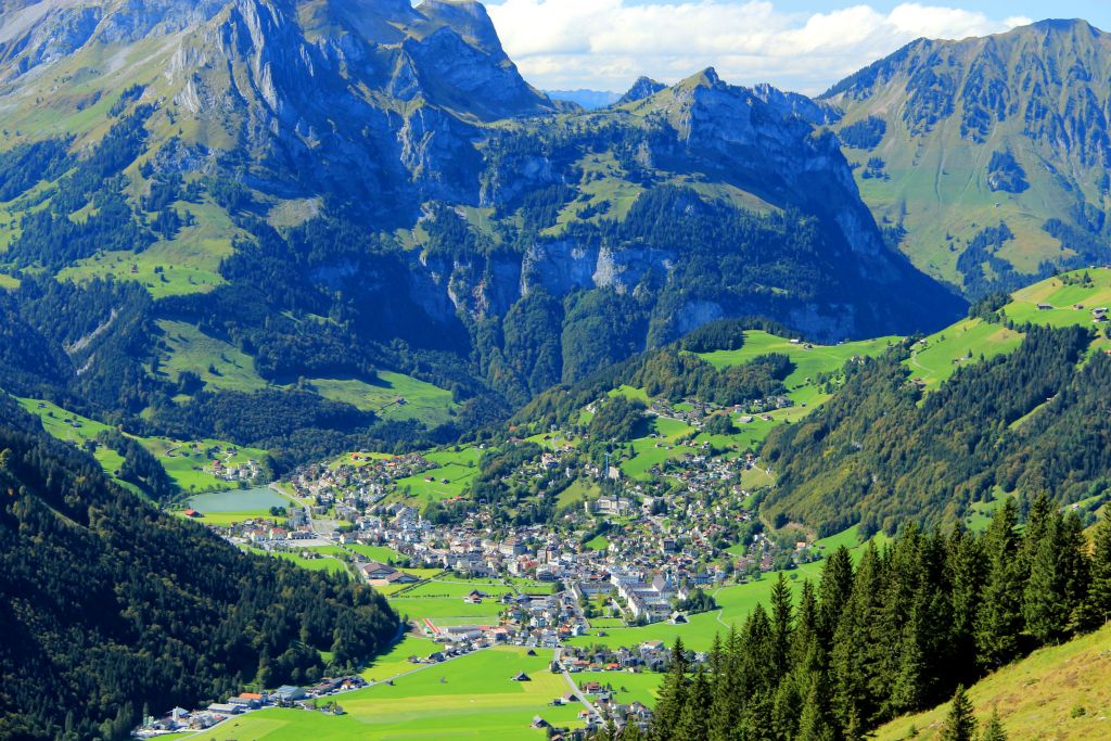 Another view of Engelberg from Furenalp.