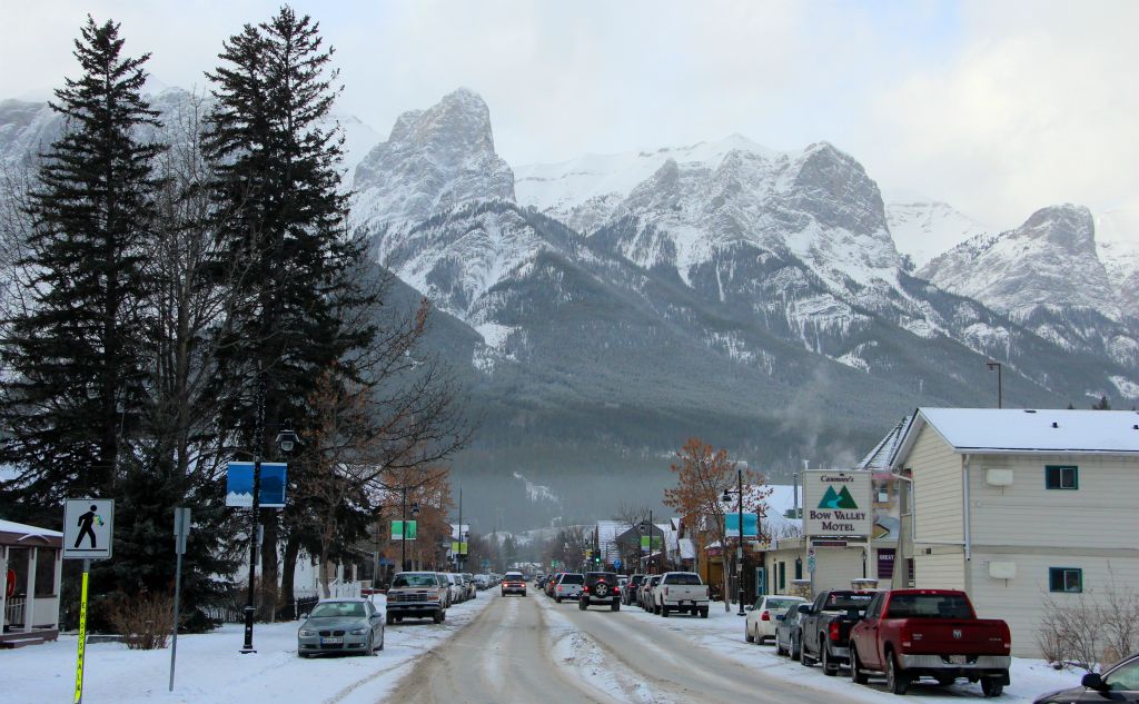 This is the view down Canmore’s high street. I suppose it’s not wildly dissimilar to the view down Banff’s high street.