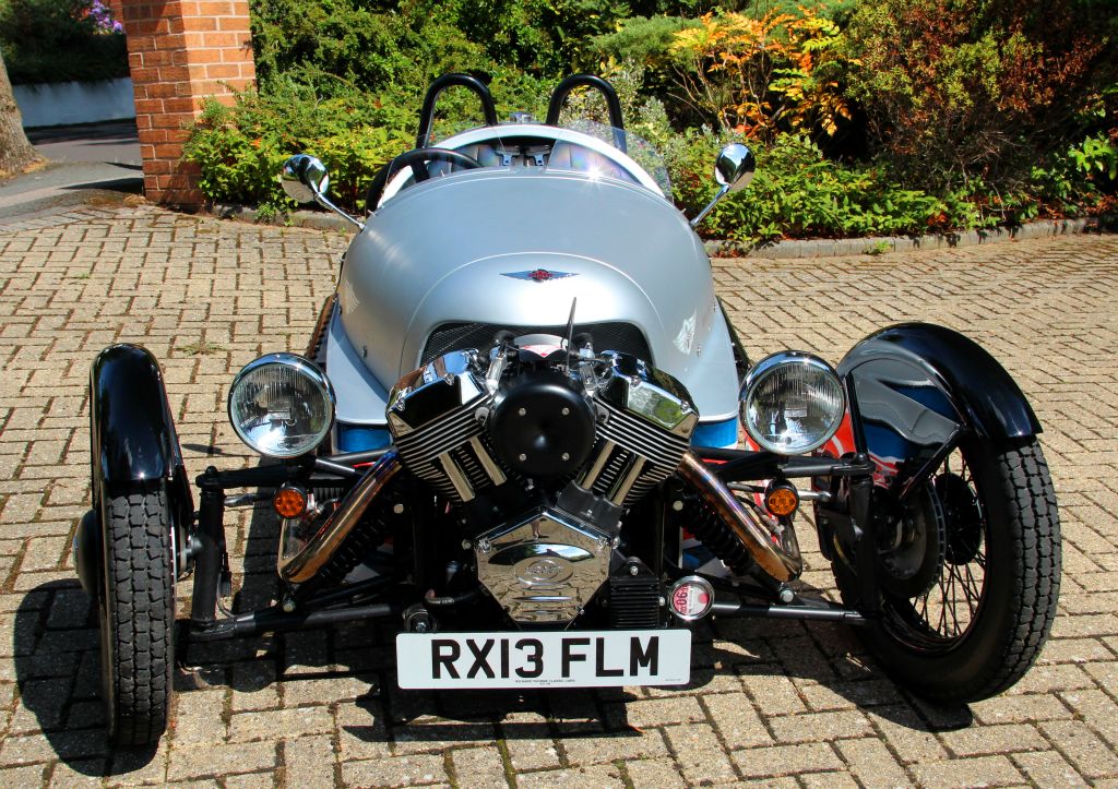 This is probably the Morgan’s weakest visual angle because it looks unexpectedly unbalanced with those vulnerable looking front wheels and no visible back wheel(s). Still, I think it looks great from all of the other angles.