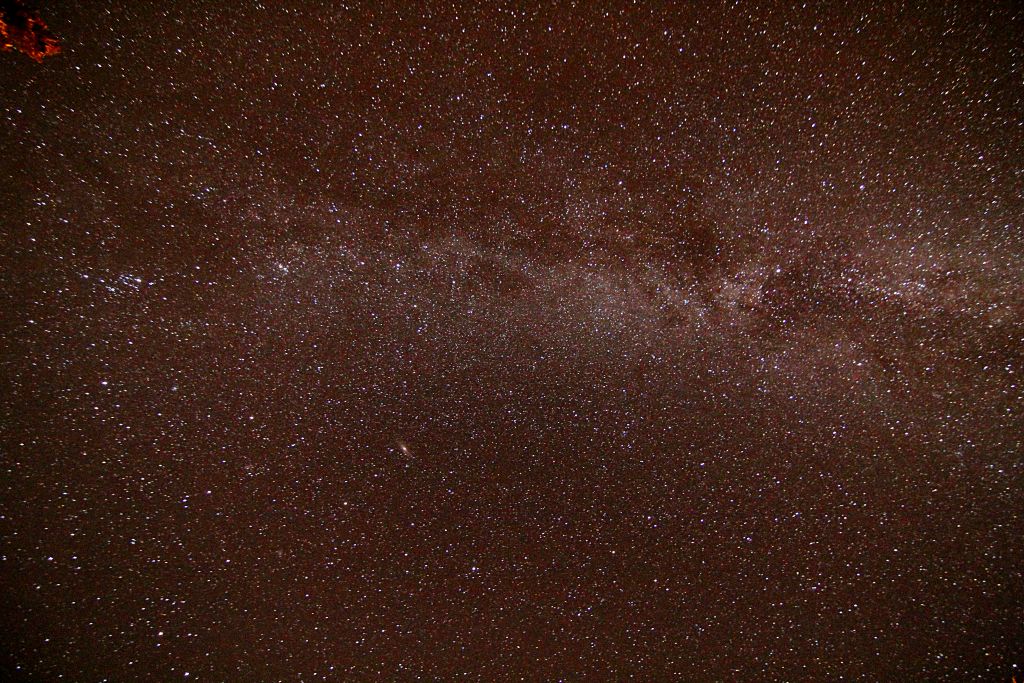 This was the view when I just pointed my camera straight up. I don't think I've ever seen so many stars.