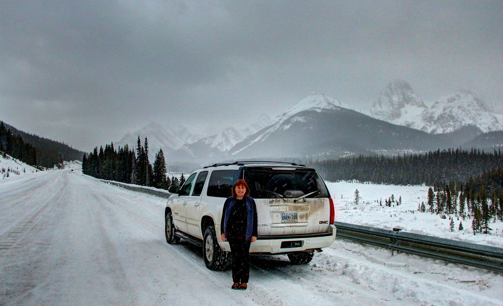 Judith with our Yukon in my favourite spot.