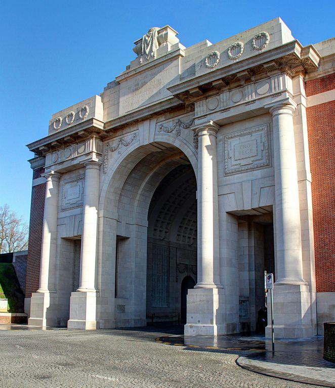 Just up the road from the Market Square is the Menin Gate, a famous monument to The Great War.