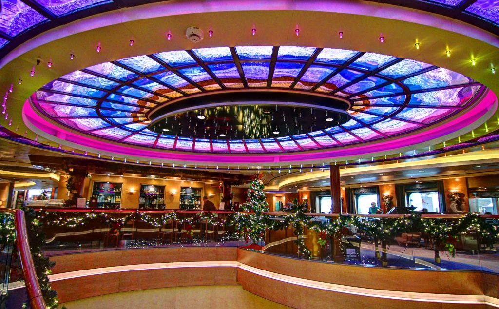 The ship's Christmas decorations were excellent.