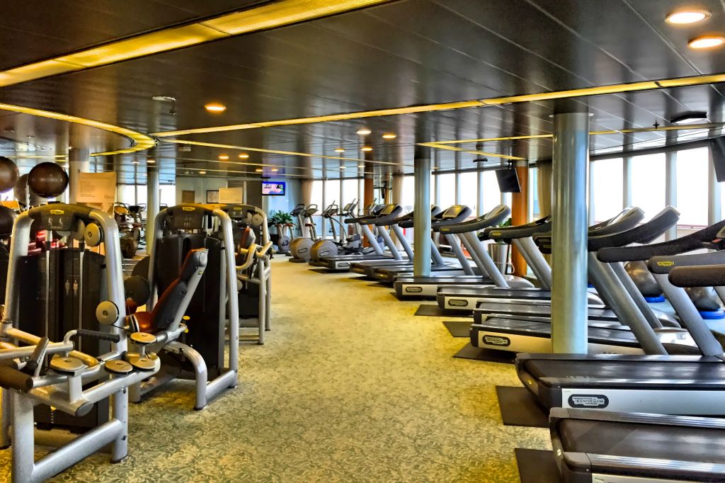 I even spent an hour in the gym in the afternoon to try to offset some of the masses of food I'd been eating. Arcadia has a very well equipped gym. Given that the average age of the passengers was probably mid- to late-60s, the gym was pretty much deserted every time I went in there.