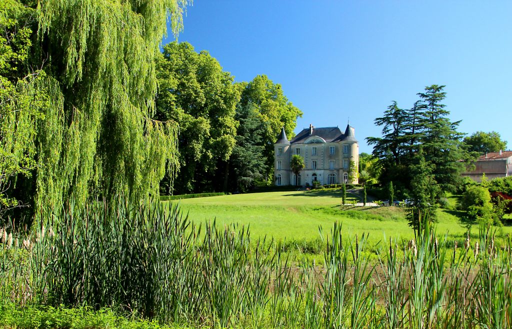 A view of the chateau from down by the river.