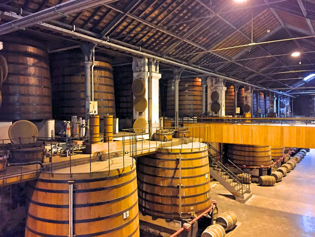 These huge barrels each hold around 18,000 liters of Cognac and there must have been around fifty of them in this room.