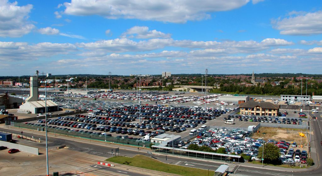 Friday - It was a lovely warm and sunny day when we departed from the Mayflower Terminal in Southampton. There were wonderful views across the car parks from the top deck of Oriana.