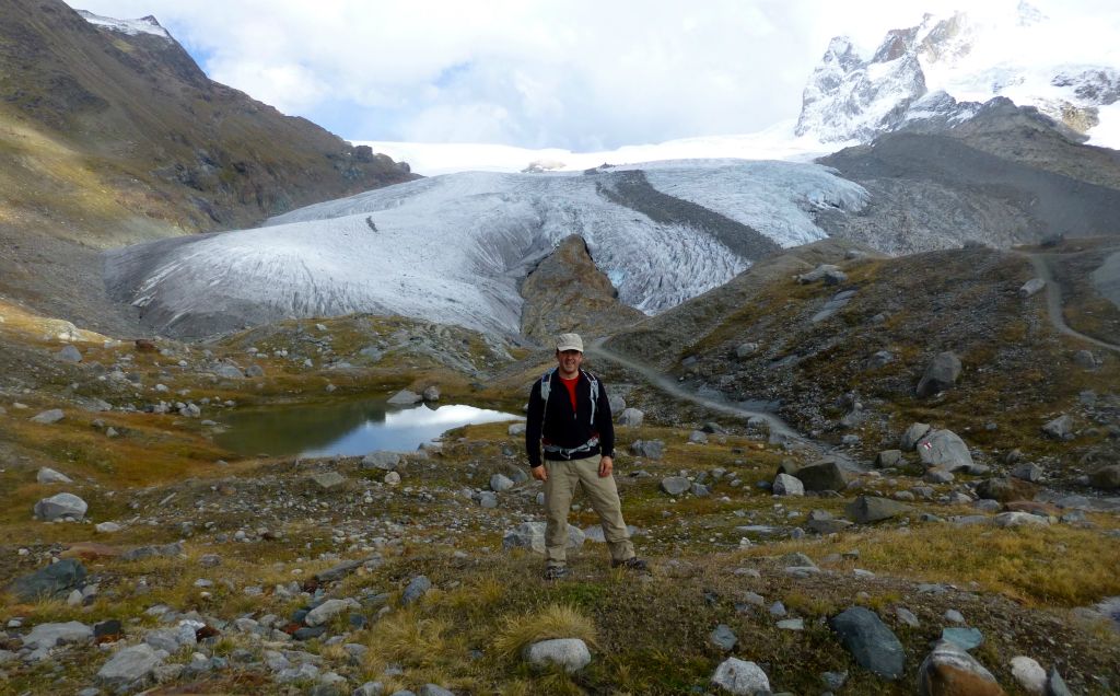 Another one of me with the Gorner Glacier in the background.