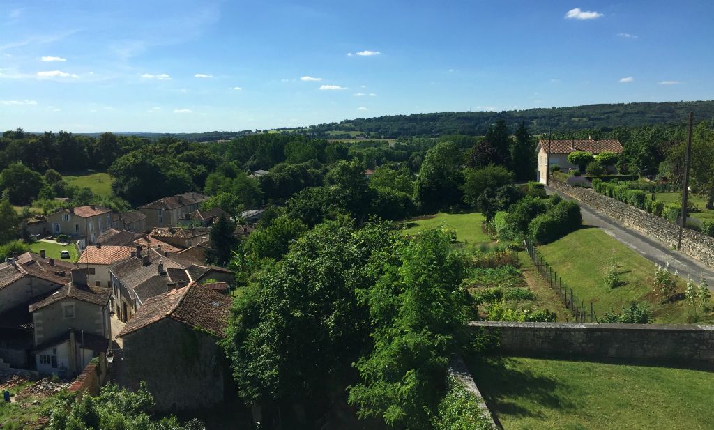 This was the view from one of the windows on the top floor of the chateau.