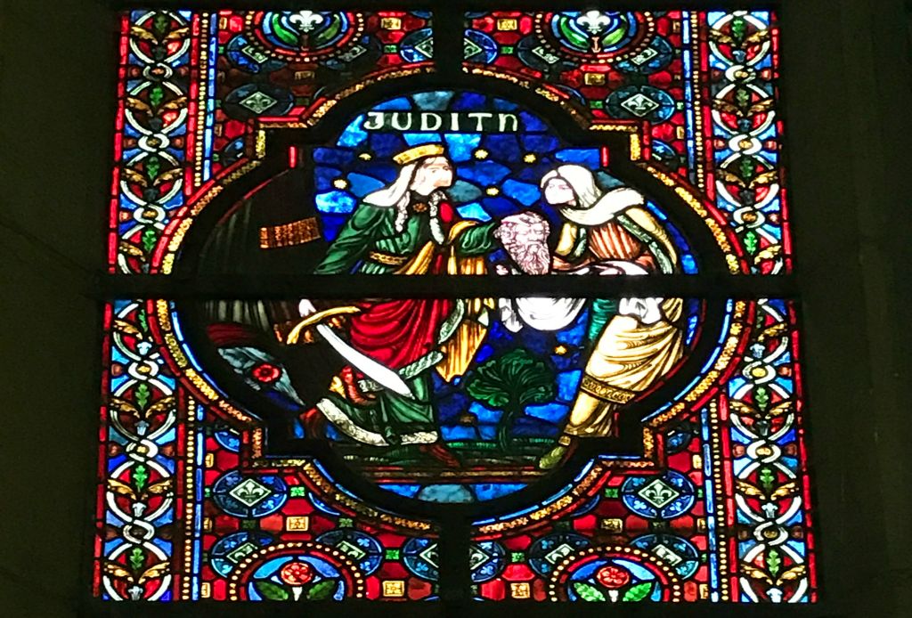 They'd even made a special "Judith" stained glass window, which was nice.