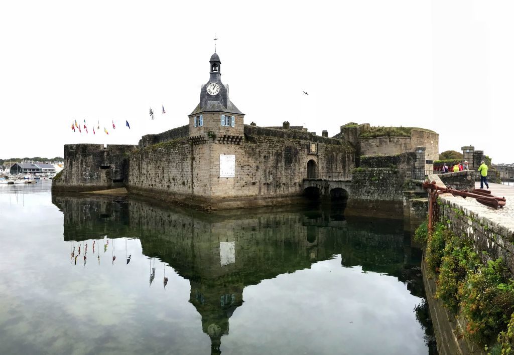Friday - We drove to the town of Concarneau, the most popular part of which seems to be their old town, called Ville Close, which lives on its own little fortified island in the harbour.
