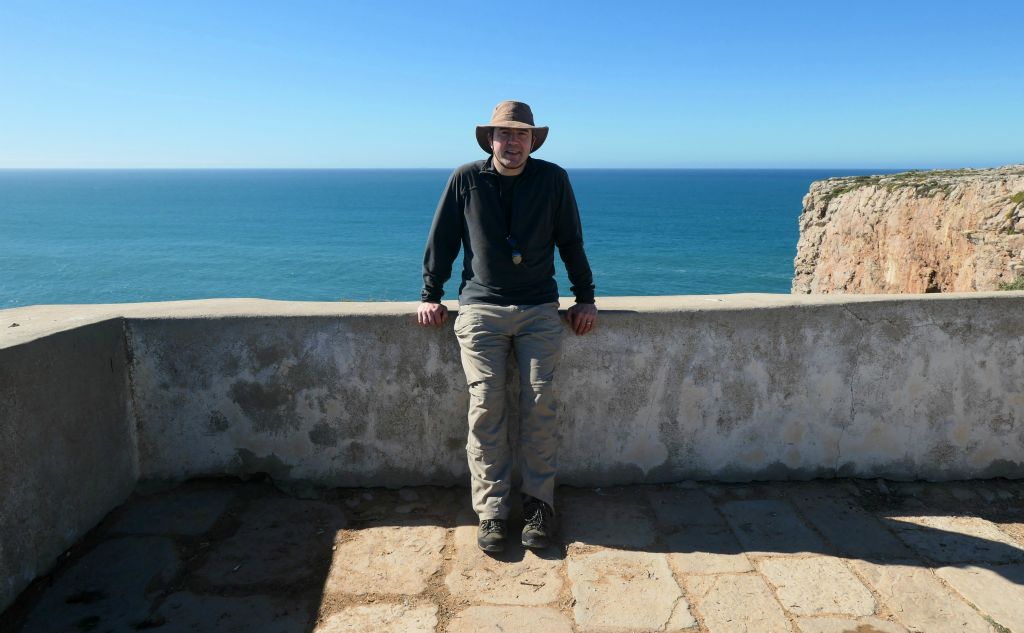 Here's me at the Cape Sagres Viewpoint.